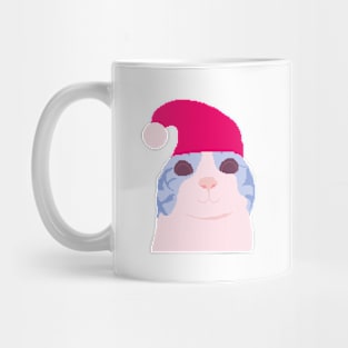 Funny Cat Meme Pixel art Christmas Mug